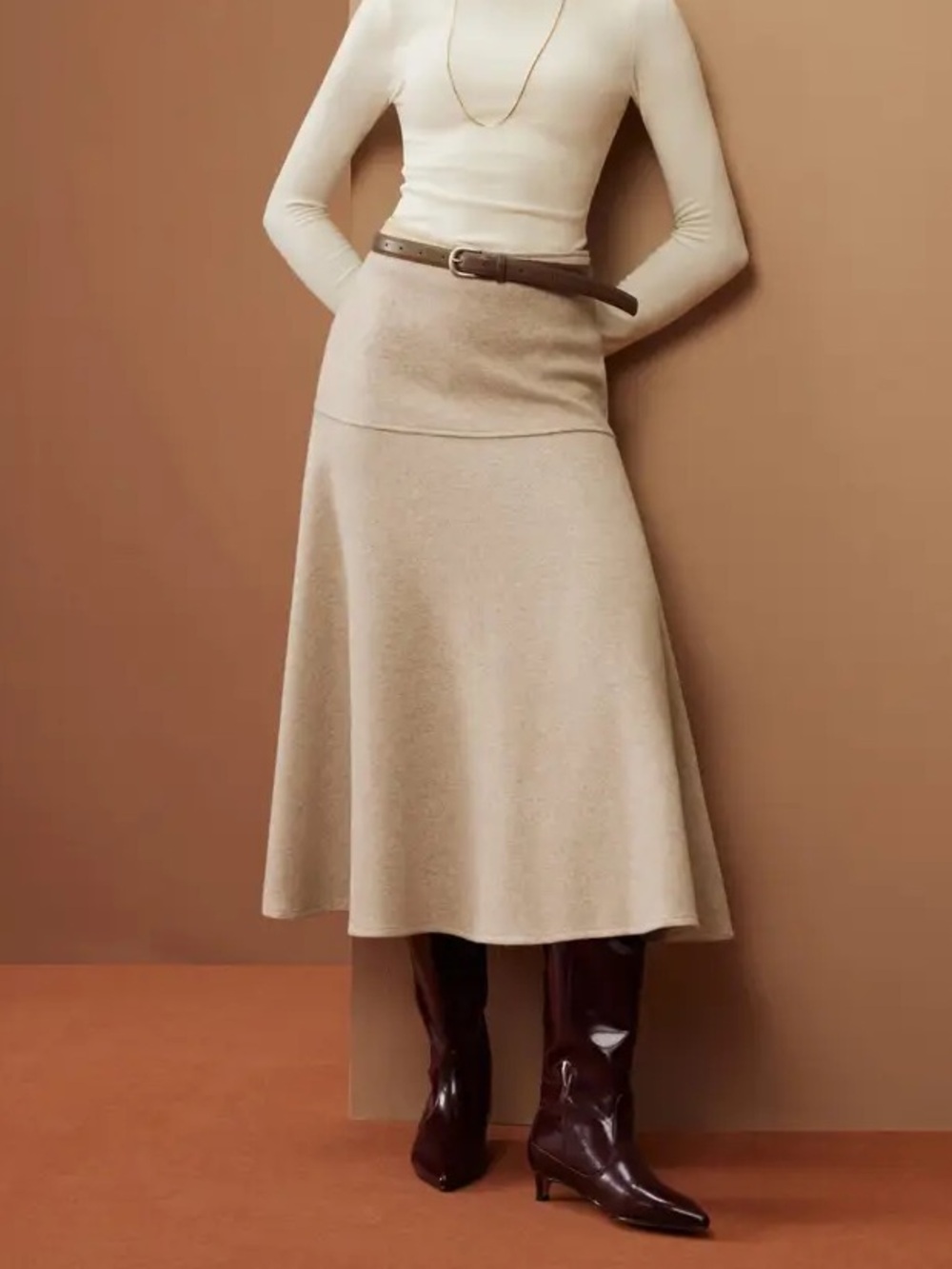 OGL FuzzLuxe Flared Midi skirt - Picture 5 of 10